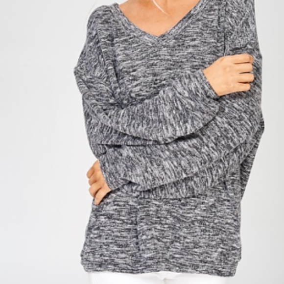 Wishlist Sweaters - NWT Wishlist Balloon Sleeve Sweater Heather Black